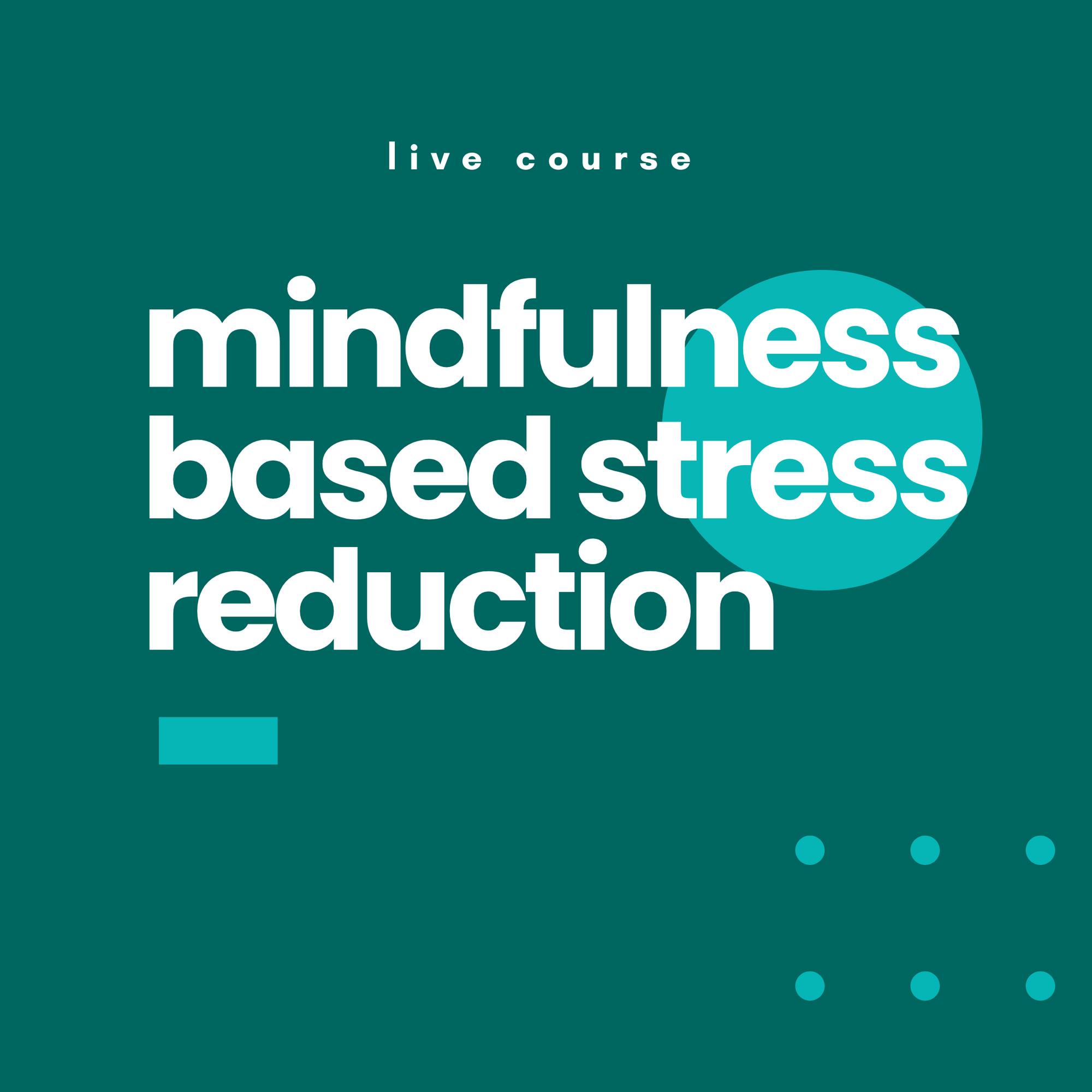 Mindfulness Based Stress Reduction Course