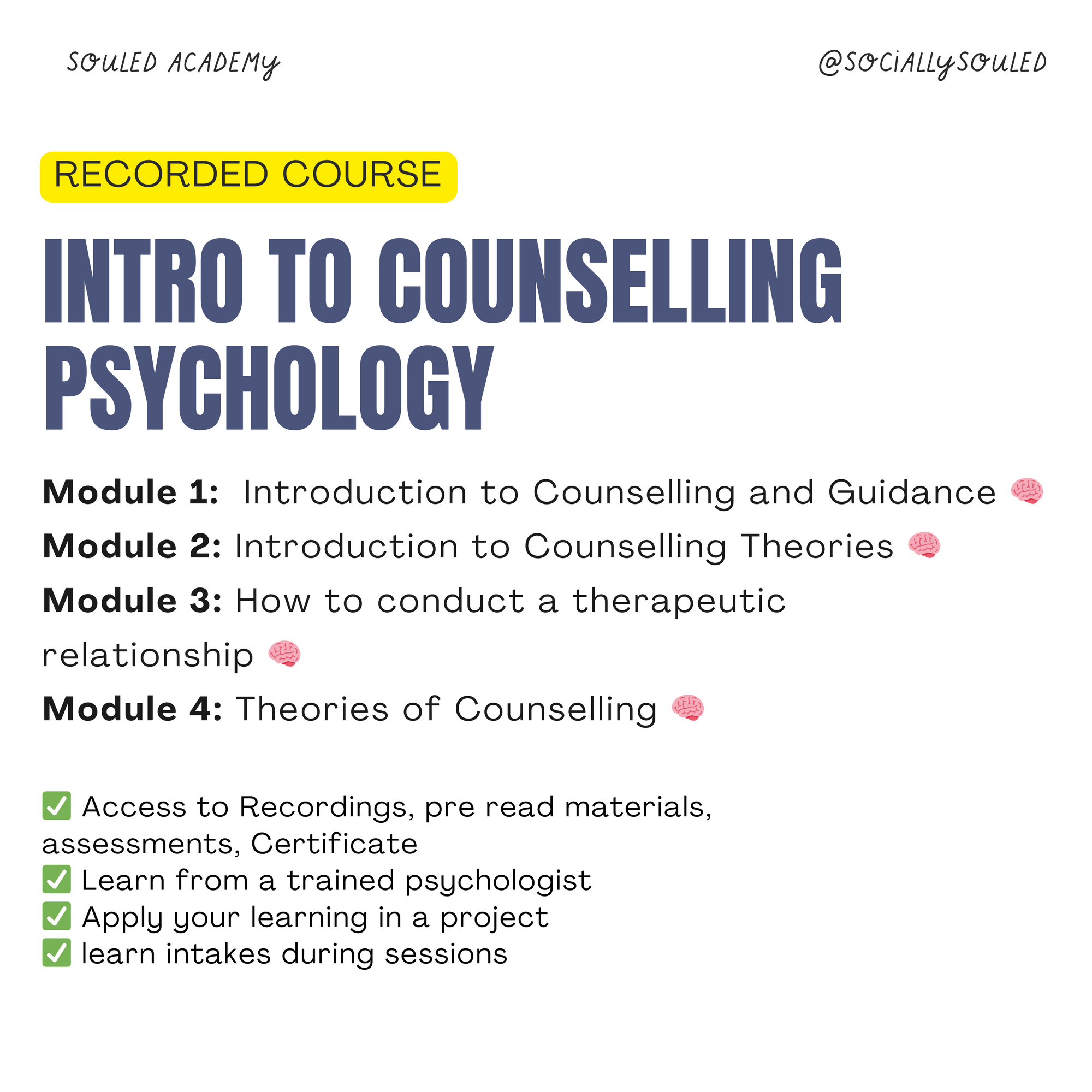 Counselling Psychology Course