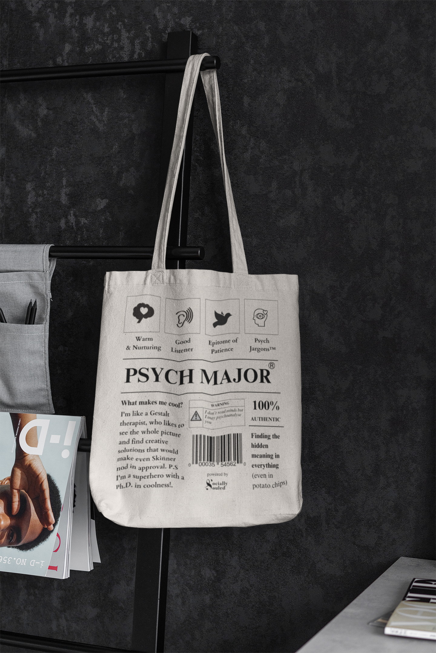 Psych Major Recipe Tote Bag