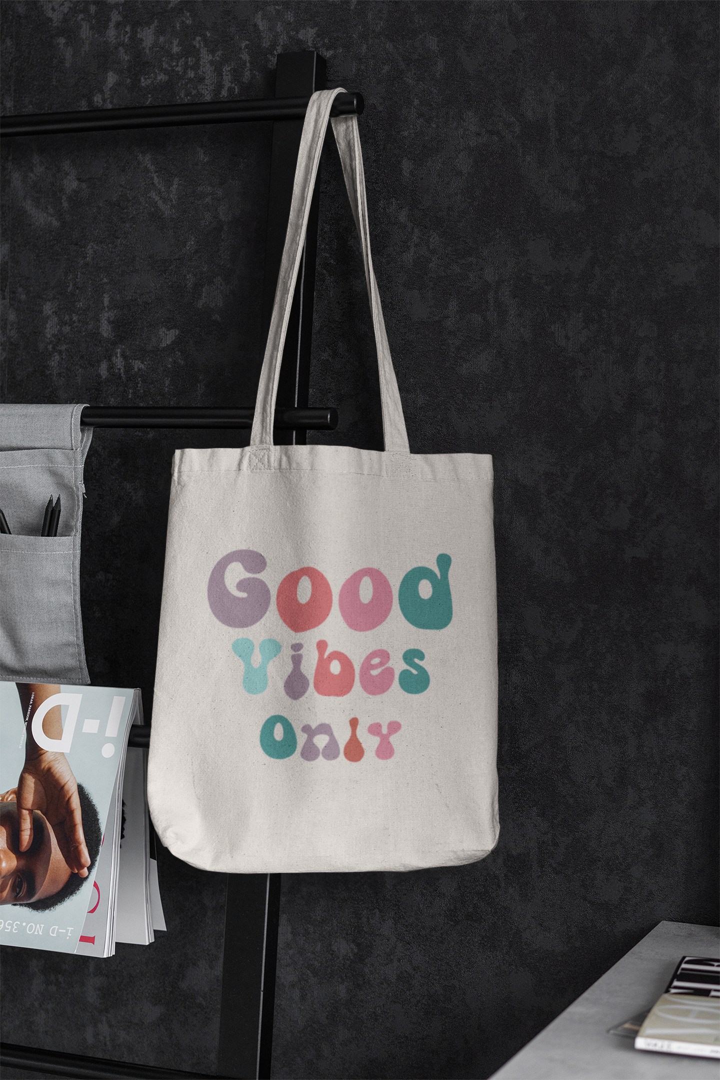 Borsa di tela tote bag - Always good vibes